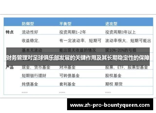 财务管理对足球俱乐部发展的关键作用及其长期稳定性的保障 财务管理对足球俱乐部发展的关键作用及其长期稳定性的保障